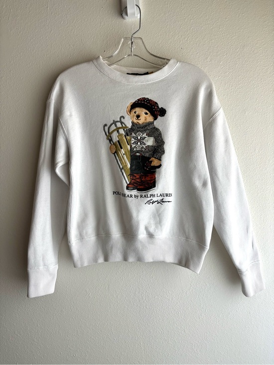 Polo Ralph Lauren Sweaters - Polo Ralph Lauren Sled Polo Bear Sweatshirt White Size Medium